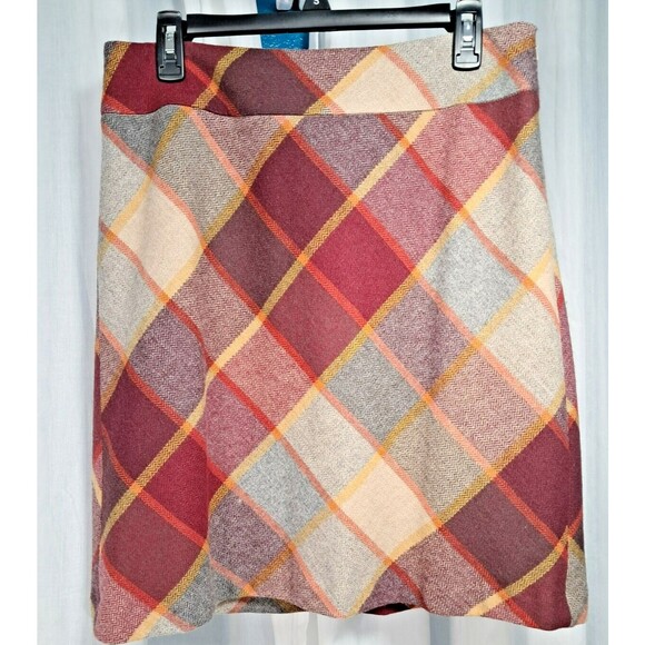 Talbots Wool Tweed A Line Midi Skirt  Women's Size 10 Multicolor - Picture 2 of 8